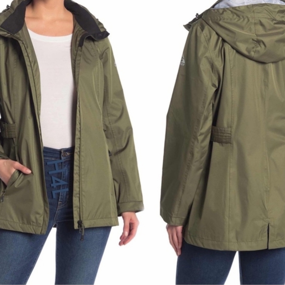 Gerry Olive Army Green Hooded Jacket - Medium